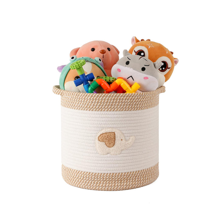 Elefant Kinderspielzeugkorb Aufbewahrungskorb Wickeltisch Korb Bad Organizer Kinderzimmer Baumwollse