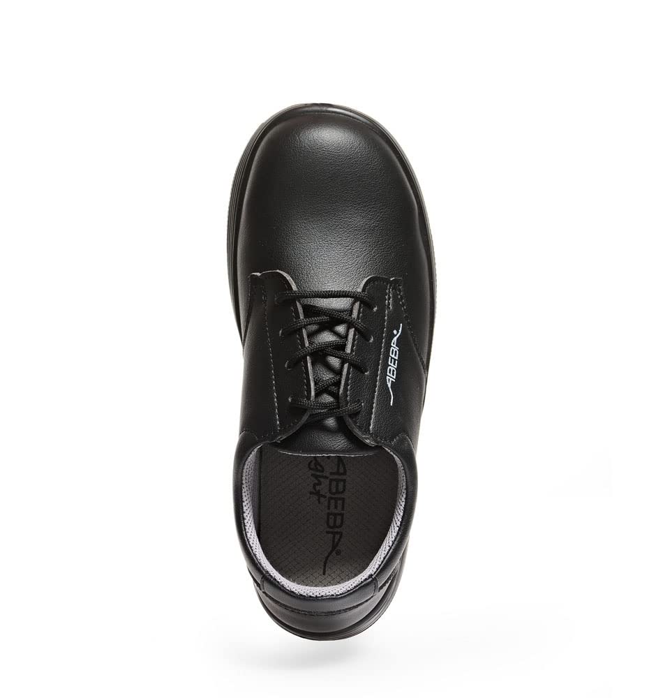 Abeba BB493-44 Sicherheitsschuh aus Mikrofaser, zum Schnüren, S2, FO, SRC, Grösse 44, schwarz 44 EU,