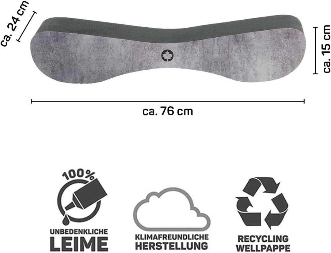 CanadianCat Company | Kratzbrett Satellite 2.0 - Black Edition - betonoptik - Kratzpappe in schwarz