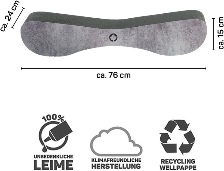CanadianCat Company | Kratzbrett Satellite 2.0 - Black Edition - betonoptik - Kratzpappe in schwarz
