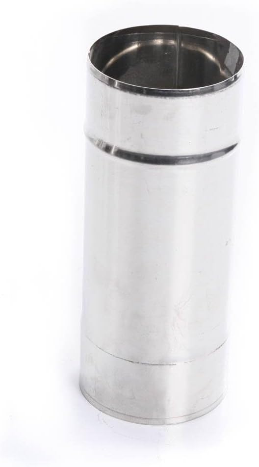 rg-vertrieb Edelstahl Kaminrohr Ø 120 mm (Länge: 500mm) – Ofenrohr Abgasrohr Säurebeständig 1.4404 –