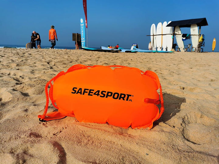 SAFE4SPORT ClassicSwimmer - Aufblasbare Sicherheitsboje zum Schwimmen - Schwimmboje