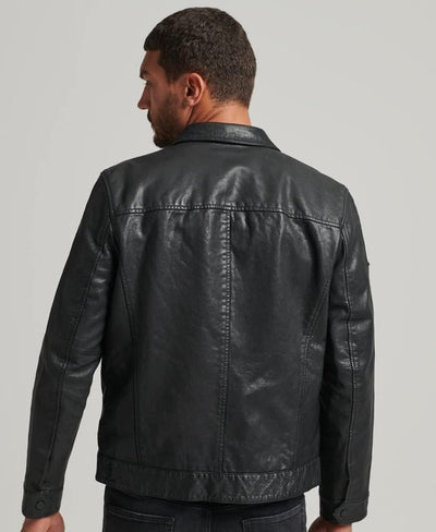 Superdry Herren Leder Jacke, S