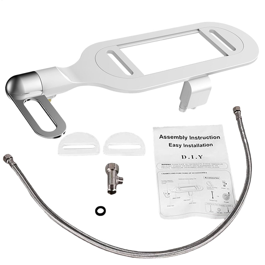 43 X 12 X 7 Cm Bidet-Toilettensitz Mit Doppeldüse Smart-Toilettenspüler Aus ABS Nicht Elektrisch, To