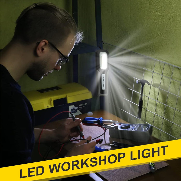 MXLEGNT LED Arbeitsleuchte Taschenlampe Arbeitslamp: Aufladbar 20W COB Inspektionsleuchten Werkstatt