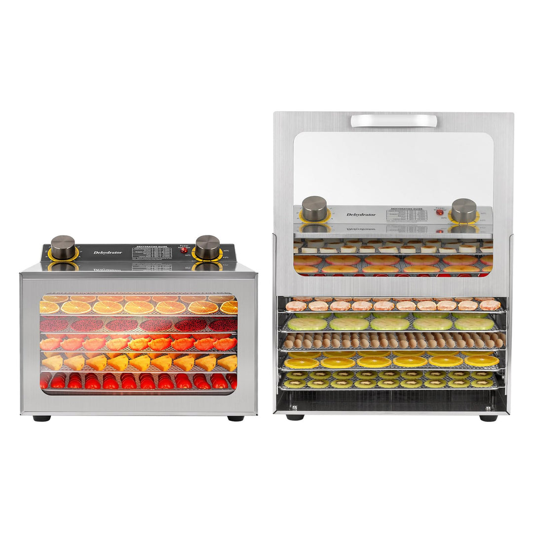 Lebensmittel-Trocknungsmaschine aus Edelstahl Dörrgerät, 400W Lebensmittel-Trocknungsmaschine für de