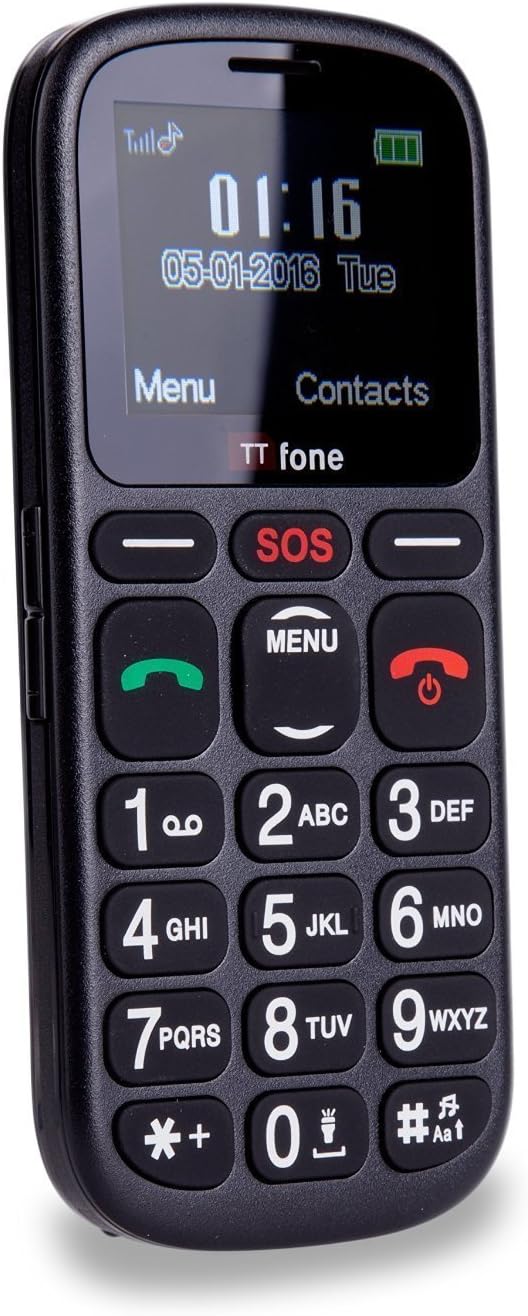 TTfone Comet TT100 Handy GSM 11,4 cm (: 1,77 Zoll – Linux) schwarz