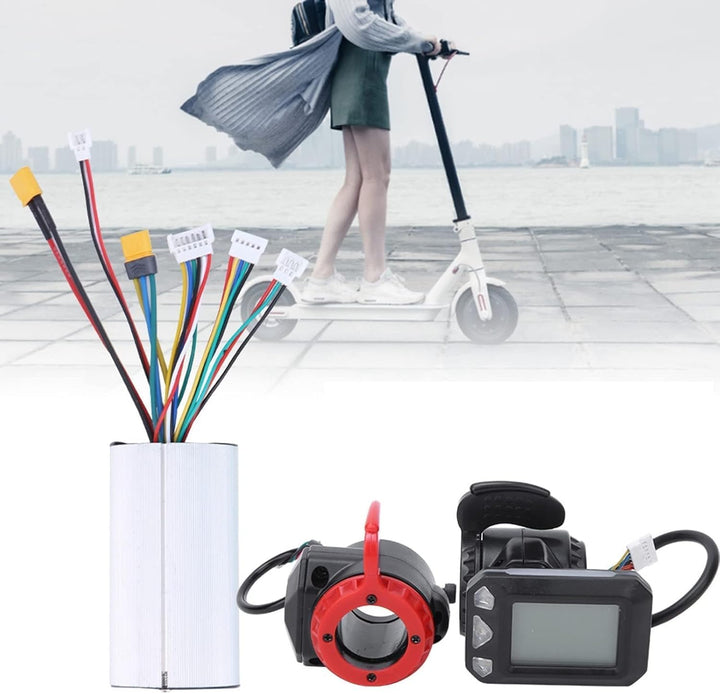 Agatige Motor Brushless Controller, 5,5-Zoll-Elektrofahrrad-Controller LCD-Display-Panel-Set für Ele