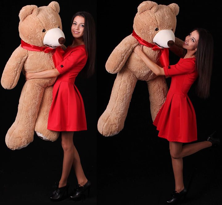 Riesiger Teddybär 130 cm – Teddy Bear 51 Zoll – Kinder Spielzeug Teddybär Braun – grosser Plüschbär