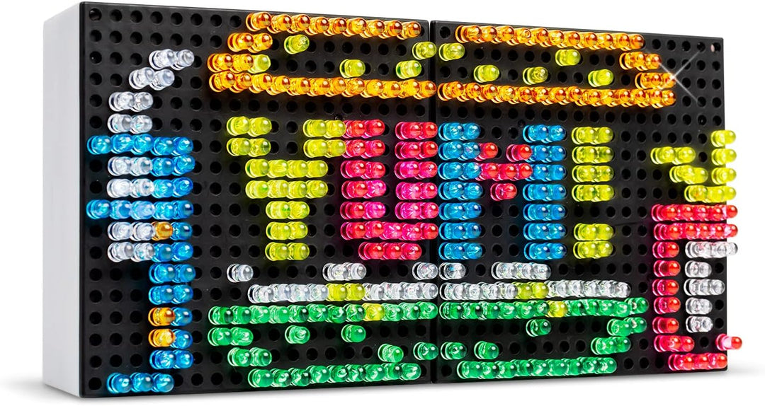 Basic Fun 02322 Lite Brite Mini-X Connect, beleuchtetes Zeichenbrett, Mini-LED-Zeichenbrett mit Farb