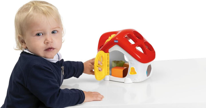 Chicco, ABC Haus mit Lichtern & Geräuschen, Elektronische Formen, Zweisprachiges Lernspiel, 50 Wörte
