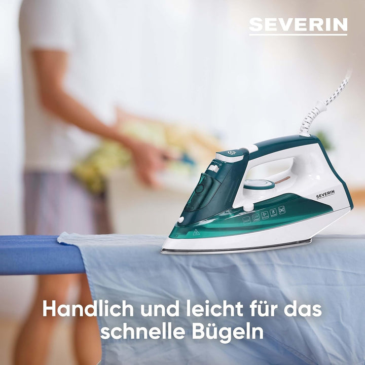 Severin BA 3261 Dampfbügeleisen, 2400, Kunststoff, 175 ml, weiss-grün