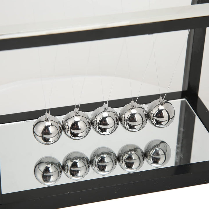 Newton Pendel Schaukel Spielzeug Physik Wissenschaft Gross Newton Cradle Balance Balls mit 5 Eisenku