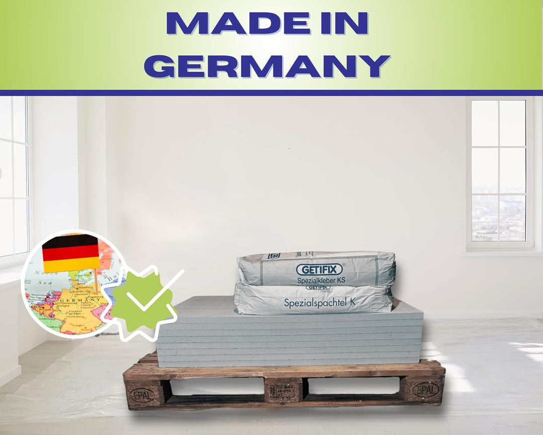 Klimaplatten-Set Grundiert 25 mm für 50 m² - Kalziumsilikatplatten - DIY - Feuchtigkeitsregulierung,