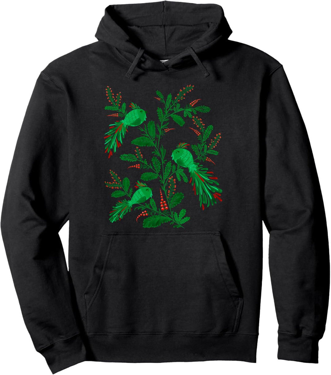 Magische Vögel -Blumen Vintage Ukrainischen Wyschywanka-Stil Pullover Hoodie