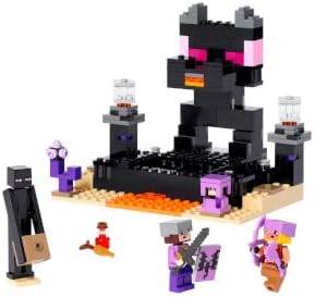 LEGO Minecraft Die End-Arena Set, 'Player-vs-Player Battle' Action-Spielzeug mit Lava, Enderdrache u