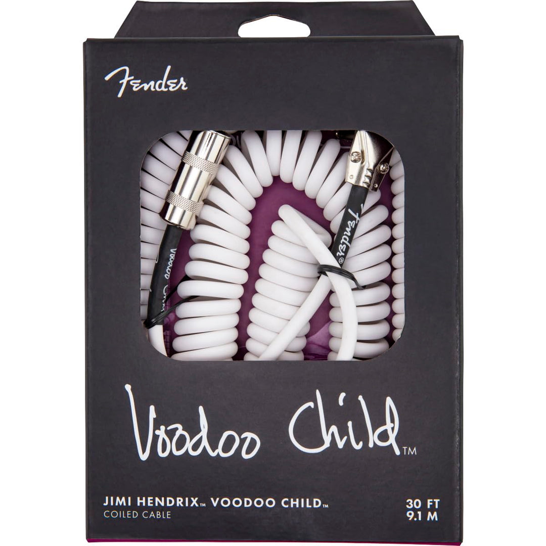 Fender® Hendrix® Voodoo Child® Spiralkabel, white weiss Einzelbett, weiss Einzelbett