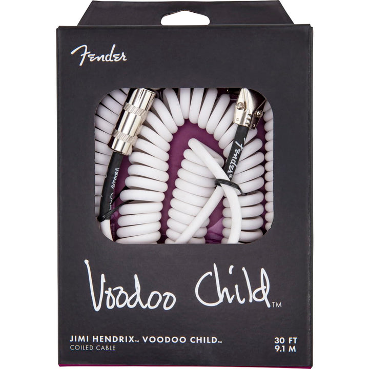 Fender® Hendrix® Voodoo Child® Spiralkabel, white weiss Einzelbett, weiss Einzelbett