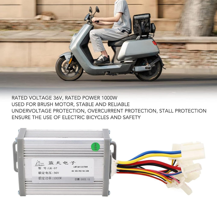 Alomejor 36V 1000W Motorsteuerung Gaspedal-Kit für Elektrofahrrad-Modifikationskit