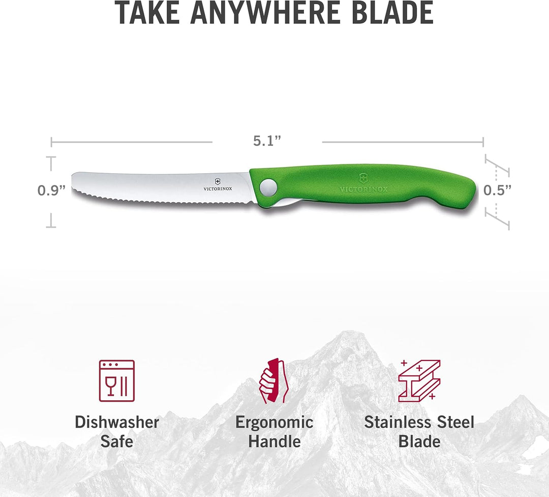 Victorinox, Swiss Classic, Profi Tomaten- und Tafelmesser, Extra Scharfe Klinge, Wellenschliff, 11 c