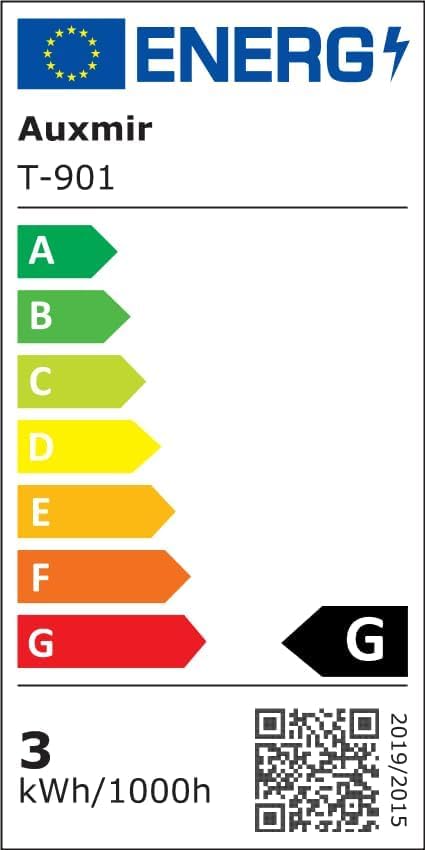 Auxmir Kosmetikspiegel Wiederaufladbar LED Beleuchtet, Doppelseitiger Schminkspiegel mit 1/10X Vergr