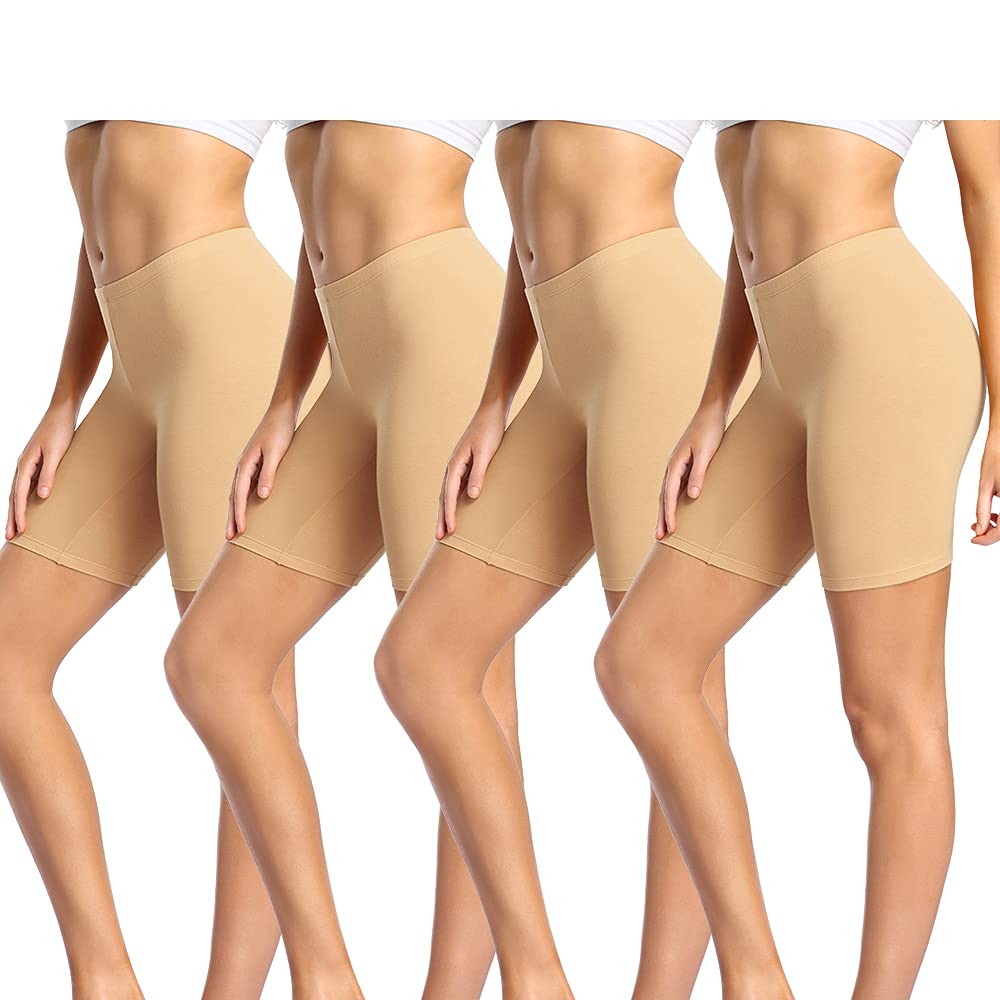 wirarpa Radlerhose Damen Kurz Baumwolle Boxershorts Unter Kleid Rock Unterhosen mit Bein Anti Scheue