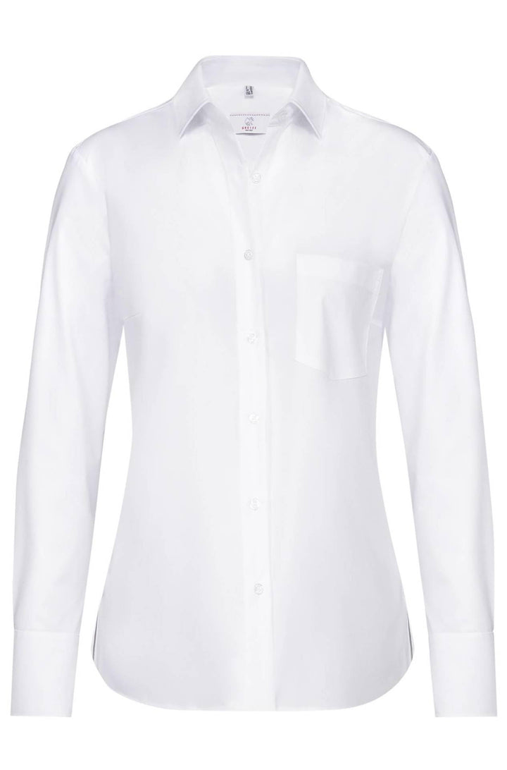 Greiff Grösse 44 Gastro Moda Service Damen Bluse Comfort Fit Langarm Weiss Modell 6650