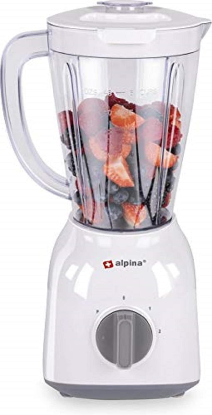 alpina Blender - Mixer - Smoothie Maker - 1,5 Liter - 400 Watt - Turbofunktion - Kunststoffbehälter