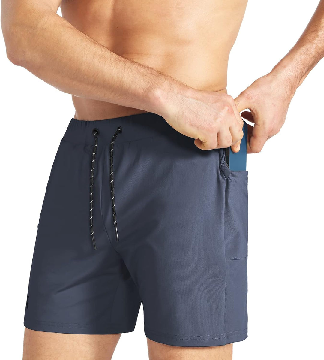 BROKIG Herren Sport Shorts Schnell Trocknend Kurze Hose Sporthose Trainingsshorts für Laufsport S Du