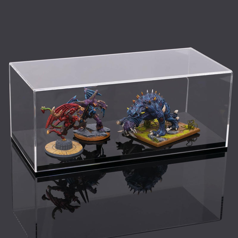 HMF 46804 Acryl Vitrine / Schaukasten für Modellautos, Figuren | 34 x 16 x 14 cm | Transparent 34 x