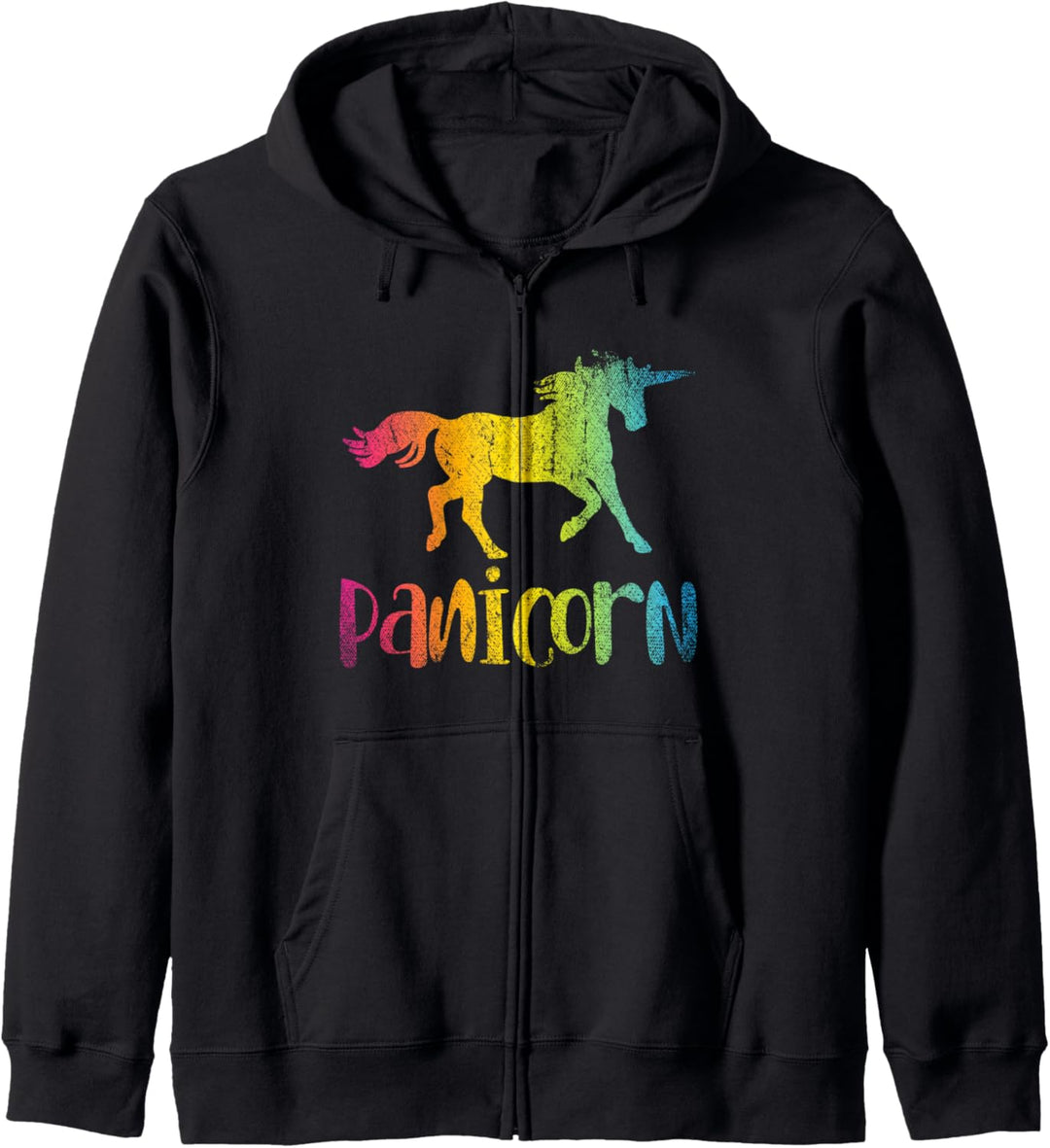 Panicorn Regenbogen Einhorn Queer LGBT Geschenk Pansexuell Kapuzenjacke