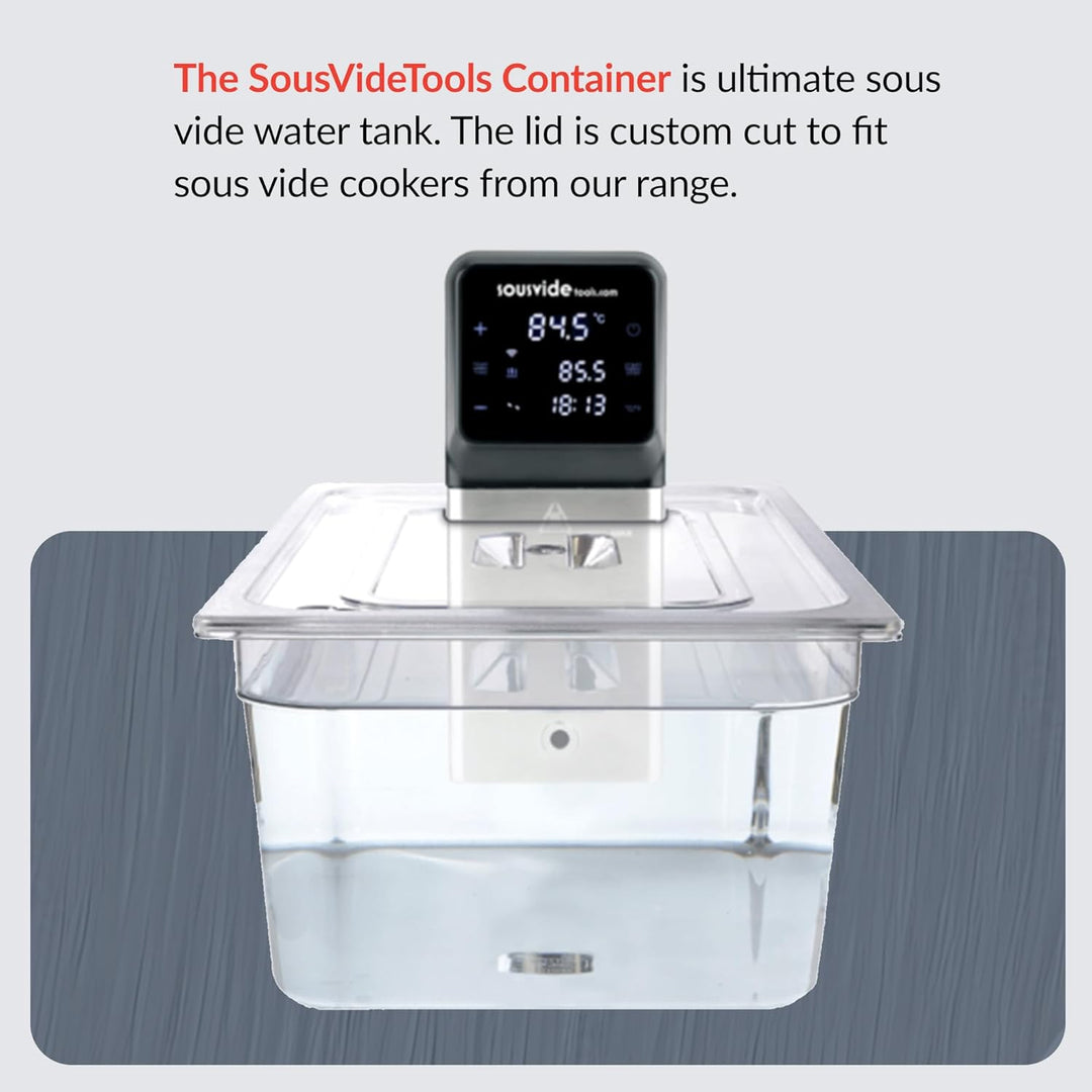 Sous Vide Tools Container aus Polycarbonat, 20 l, mit Deckel für den Sous-Vide-Stick von Anova, nich