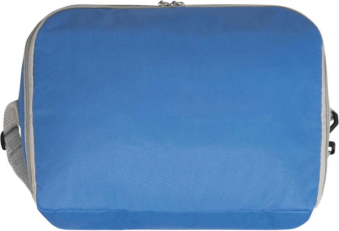 Preiswert&Gut Kühltasche mit Kühlfach & Netztaschen – 32 x 23 x 37 cm, ca. 24L Kühltasche in blau/gr