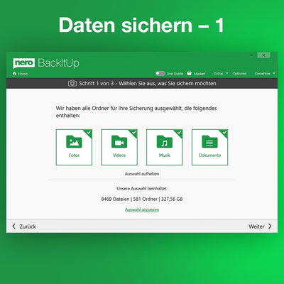 Nero Testsieger Backup Software - Unbegrenzte Lizenz | Datensicherung erstellen, Auto-Backup, Cloud-