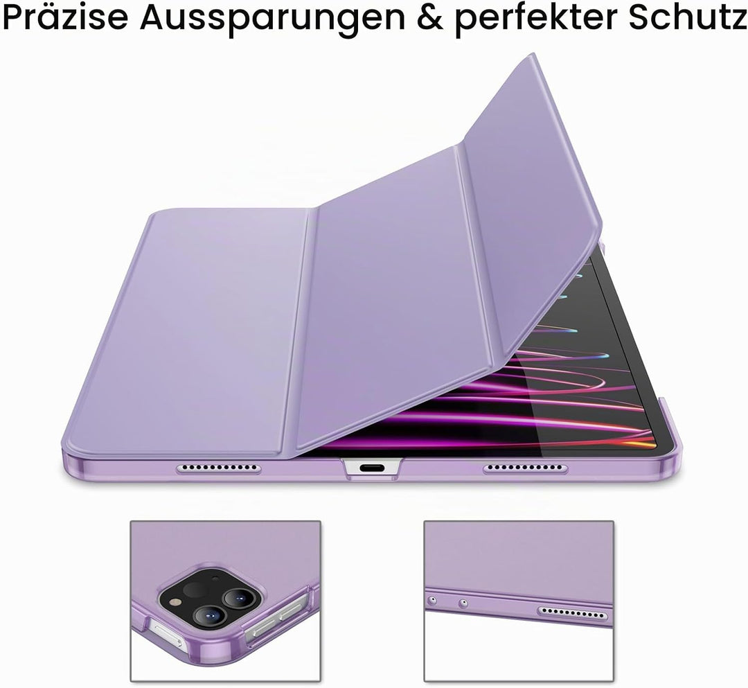 JETech Hülle für iPad Pro 12,9 Zoll (6./5. Generation, Modell 2022/2021), Unterstützung Pencil Aufla