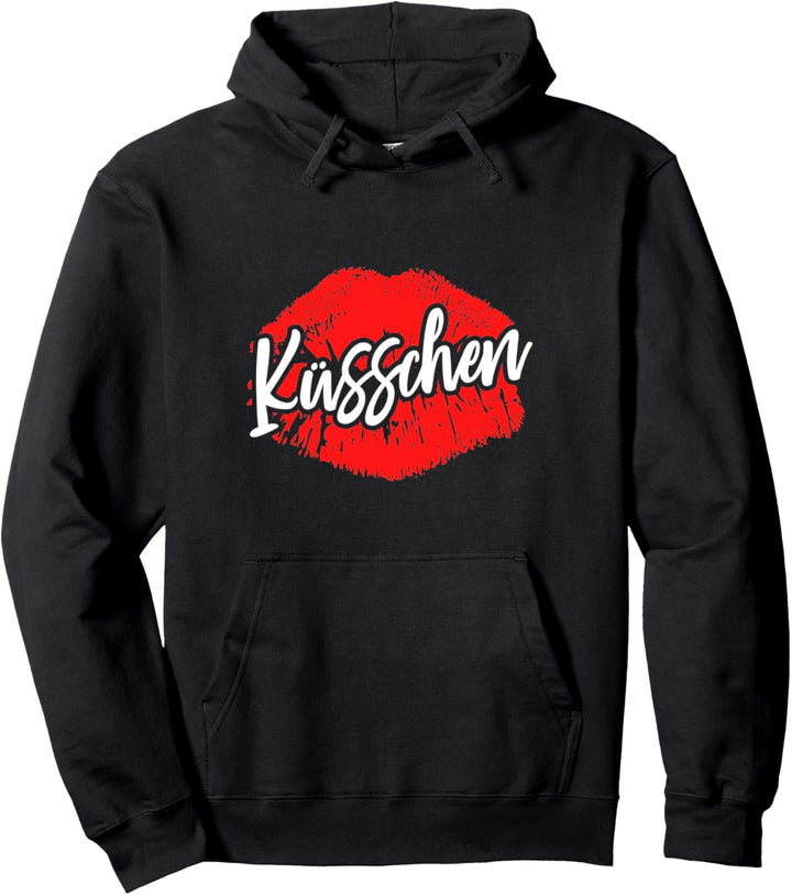 Küsschen Lippen Küssen Kussmund Geschenk Pullover Hoodie