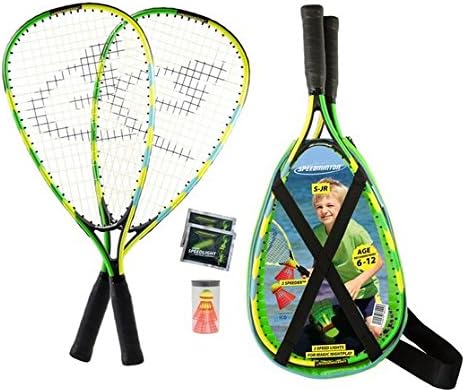 Speedminton® Junior Set – Original Speed Badminton/Crossminton Kinder Set inkl. 2 FUN Speeder®, Tasc