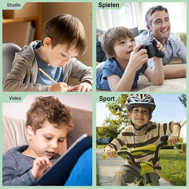 Kinder Kopfhörer Bluetooth, 30 Stunden Spielzeit, Niedliche Katze, Sichere Lautstärke 85 dBA, Blueto