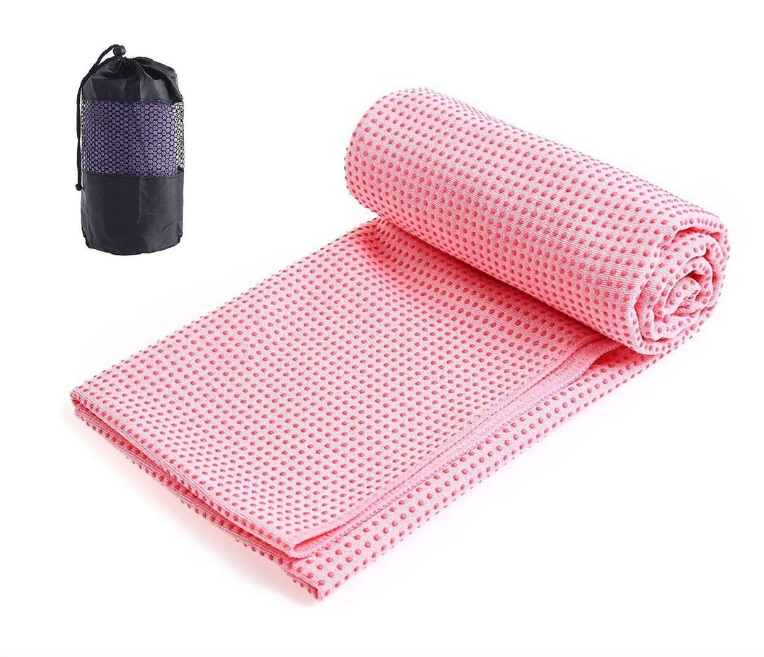 Mikrofaser Yogatuch Handtuch mit Antirutsch Noppen Yogamattenauflage Unterlage Towel Fitnesssporttuc