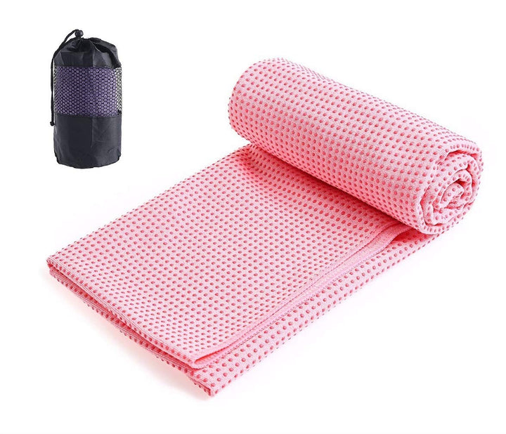 Mikrofaser Yogatuch Handtuch mit Antirutsch Noppen Yogamattenauflage Unterlage Towel Fitnesssporttuc