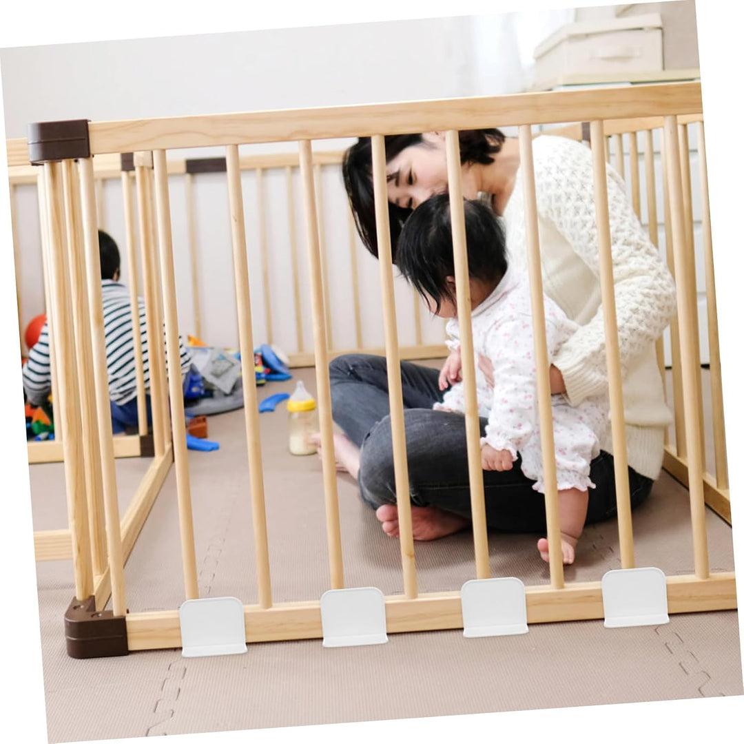 BESPORTBLE Praktischer Laufgitter Basisstabilisator für Playpen 4 Stück Kunststoff in Weiss rutschfe