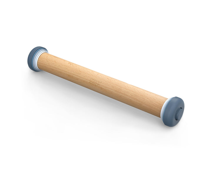 Joseph Joseph PrecisionPin - Nudelholz mit einstellbarer Teigdicke, Back und Teigroller, Buchenholz,