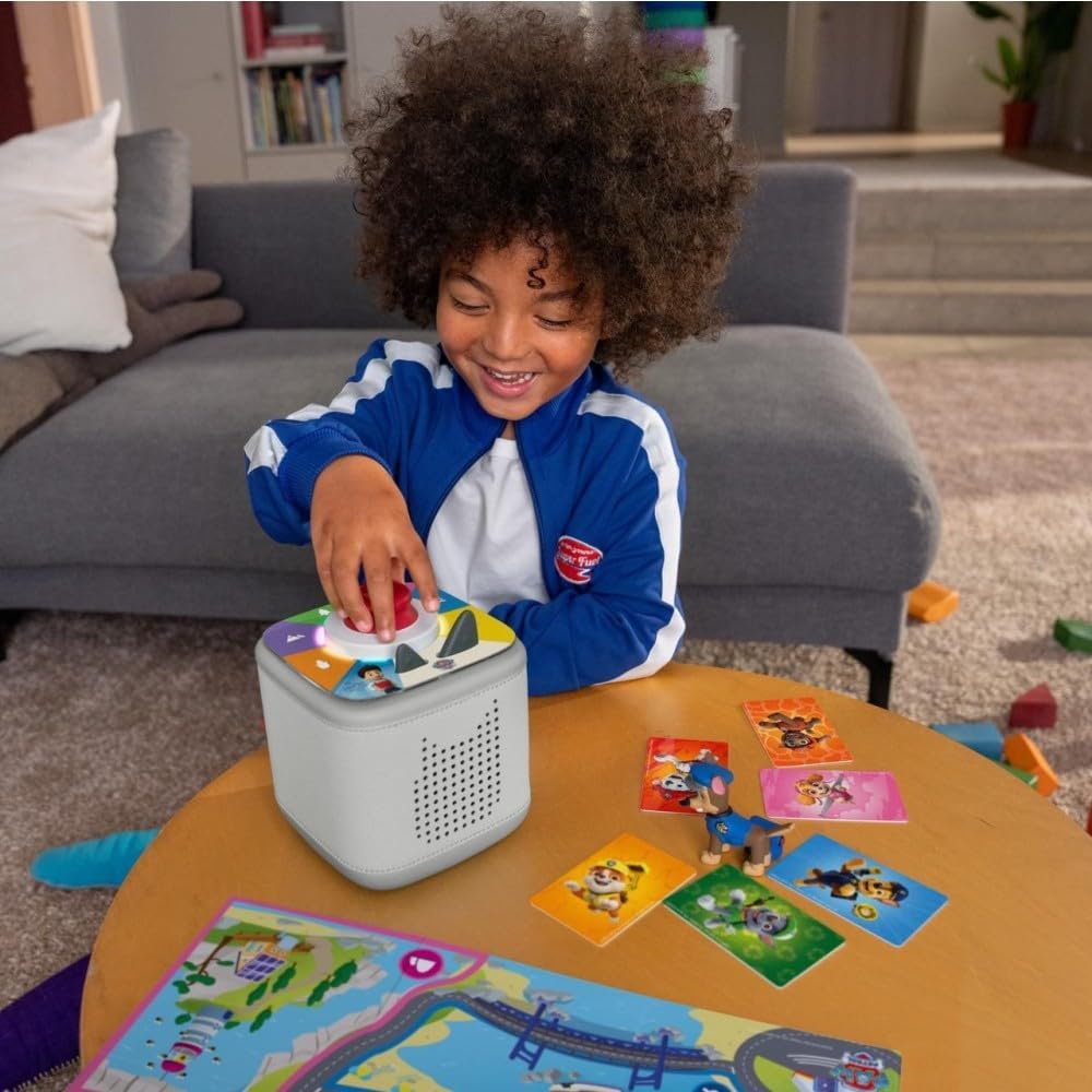 tonies Toniebox 2 Tonieplay Bundle Incl. 1 Tonieplay Spiel + Controller: Paw Patrol, Mondgrau, Audio