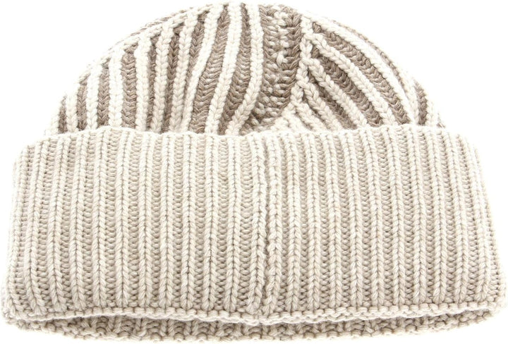 Calvin Klein Elevated Wool 2Tone Beanie XL Shadow Beige/Stoney Beige