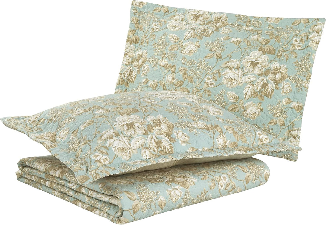 Laura Ashley Brompton Serene Umdrehbar Set, Serene, Twin, Twin