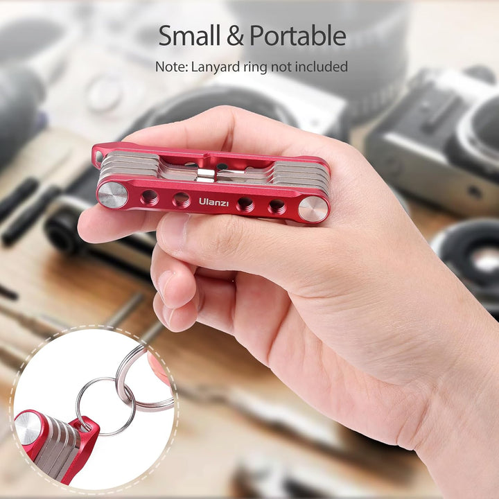 ULANZI 9 in 1 Faltbarer Werkzeugsatz mit Schraubendreher und Schraubenschlüssel, Kamera Tool Set für