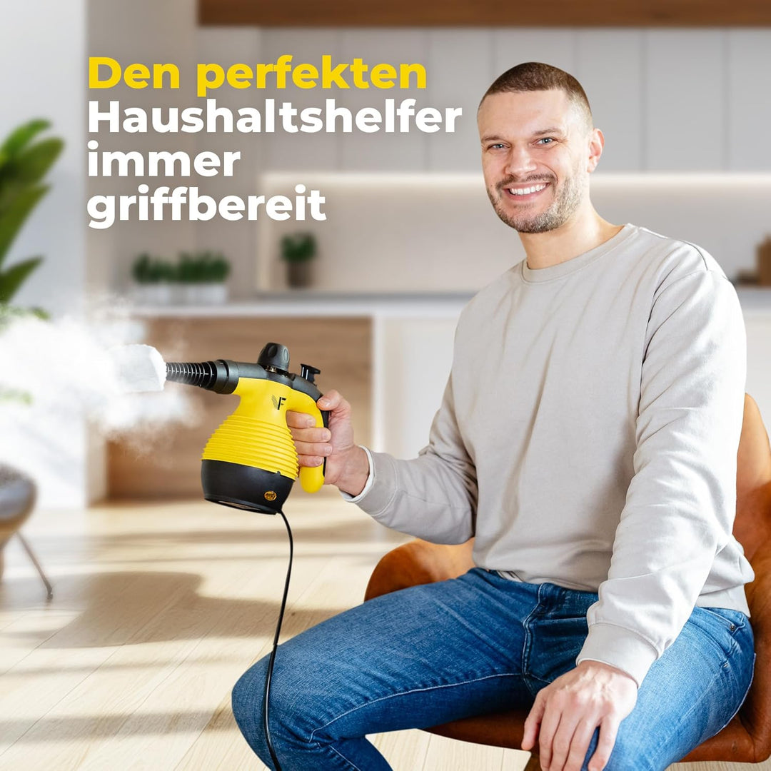 Neighbour's Friend® Dampfreiniger Neues Modell 2er Set– Leistungsstarker Hand Steam Cleaner, 3,5 Bar