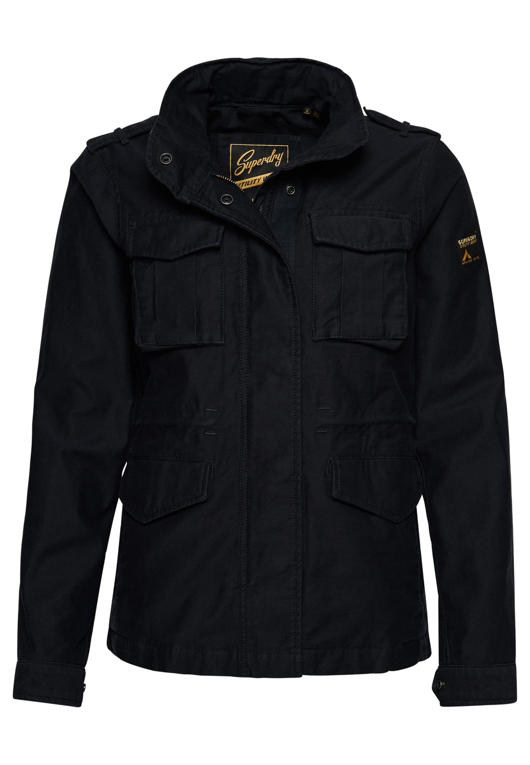 Superdry Damen Militärjacke Jacke 36 finster marineblau, 36 finster marineblau