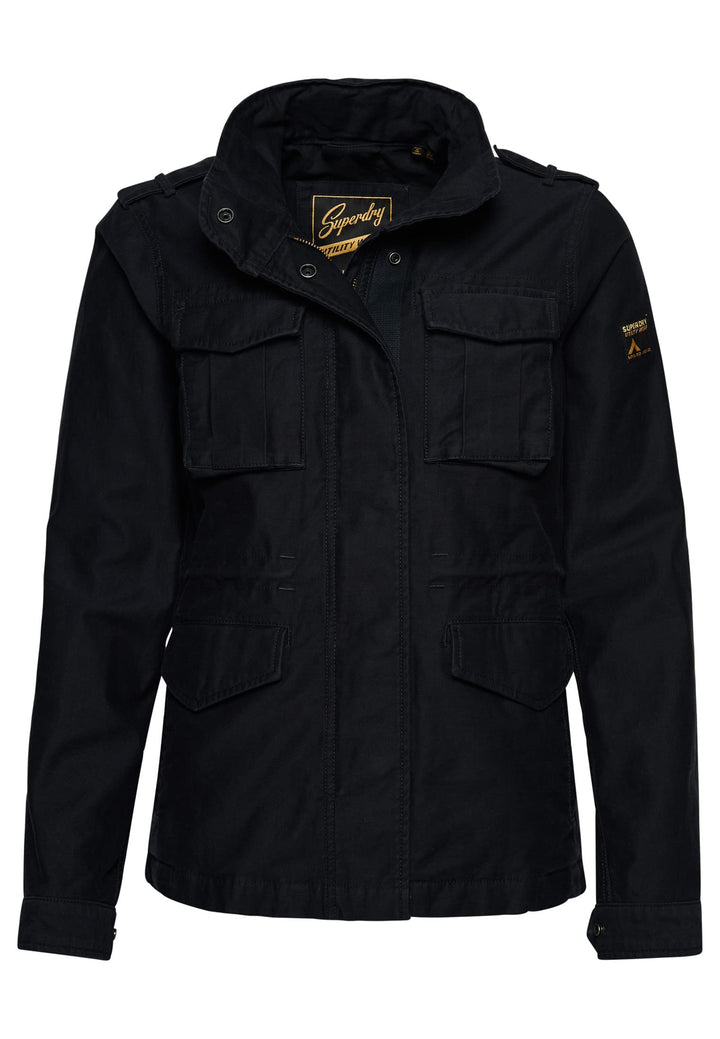 Superdry Damen Militärjacke Jacke 36 finster marineblau, 36 finster marineblau