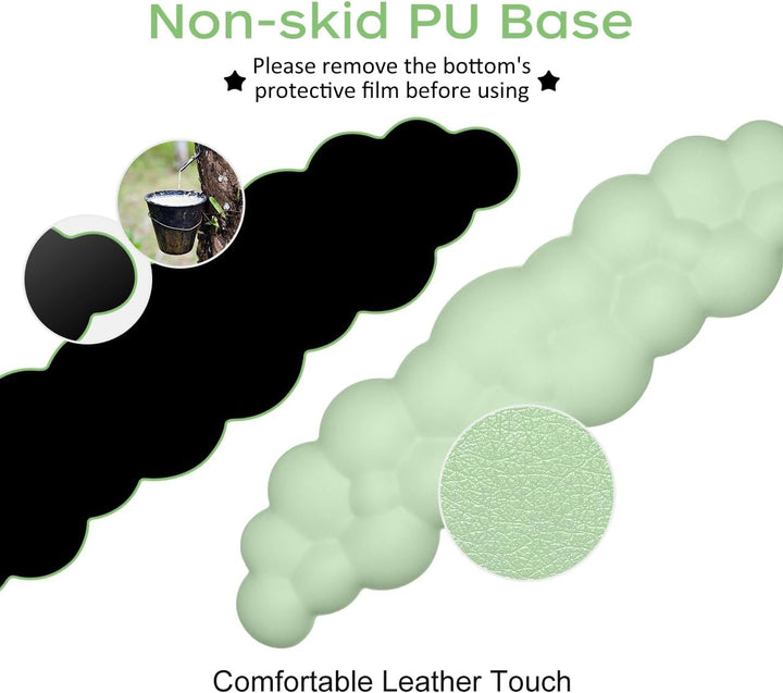 JIKIOU Tastatur-Handgelenkauflage in Wolkenform, mit rutschfester PU-Basis, bequemer Memoryschaum, f
